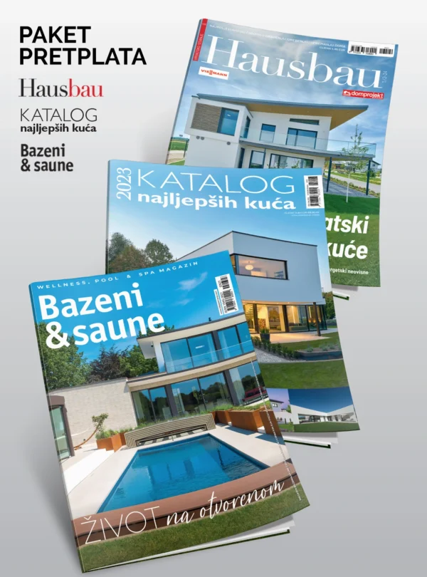 Paket pretplata Hausbau, Katalog najljepših kuća, Bazeni i saune T