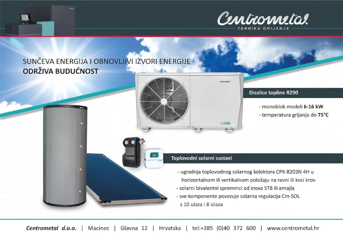 Pročitajte više o članku Centrometal – Solarni kolektori i dizalice topline